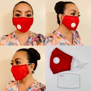 1 Piece Red Breathable Mask